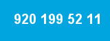 920 199 52 11 920 199 52 11